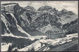 Kurhaus Voralp  Grabs mit Blick auf den See   1914