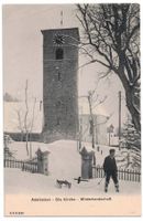 Adelboden, Kirche, Winterlandschaft, Schlitten, um 1910
