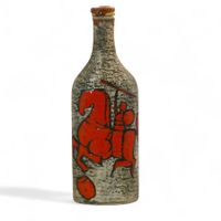 Bouteille en céramique de Ceramica Titano San Marino 1960.