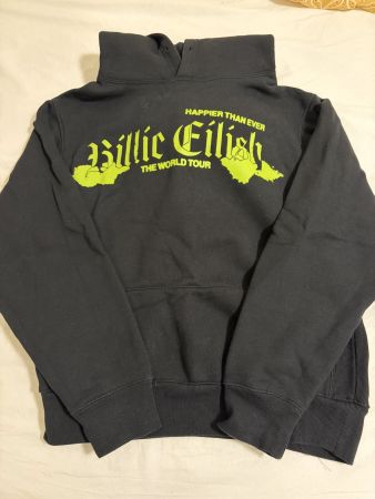 Billie eilish Hoodie Schwarz XL angepasst auf Grösse M