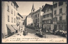 AK Salvan, La Procession de St. Maurice