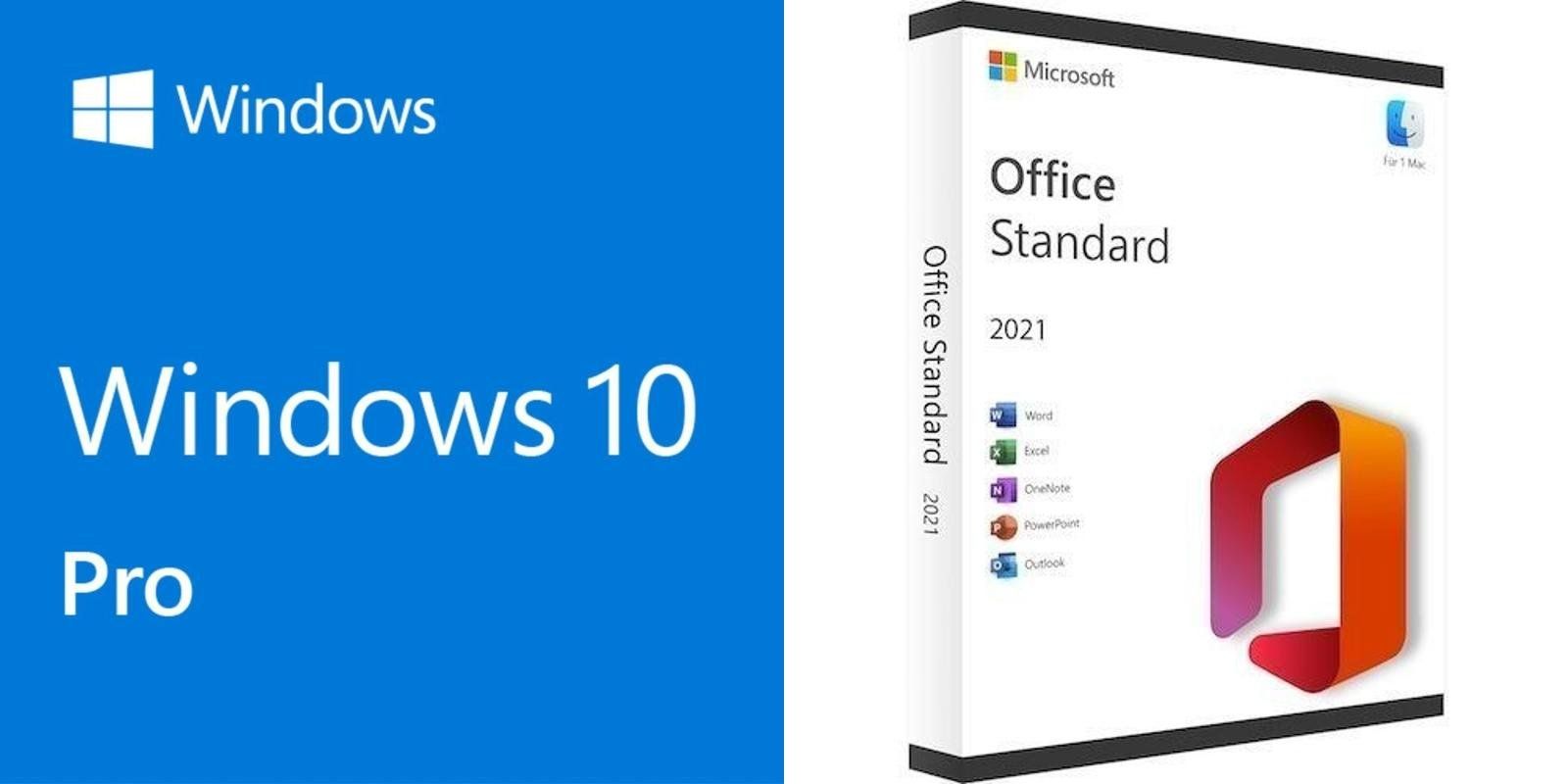 Microsoft Software: Microsoft Windows 10 Pro & Office 2021 Standard – Usato da Olten venduto da Esddigital