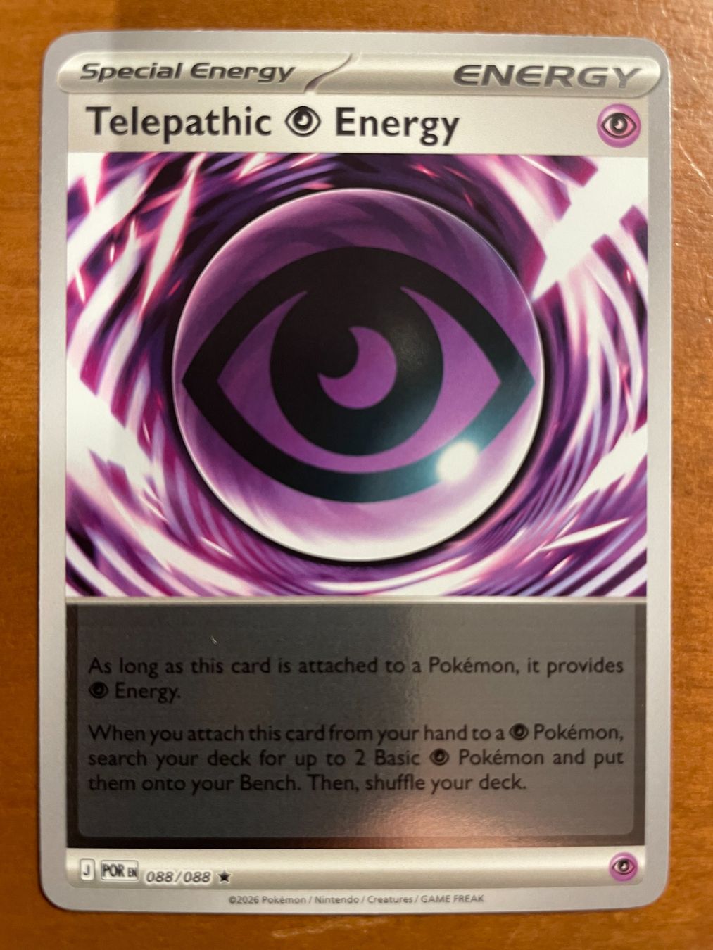 Pokémon Carte collezionabili: Pokemon Telepathic Energy Reverse (Versand gratis) – Nuovo (secondo la descrizione) da Chur venduto da Angerson