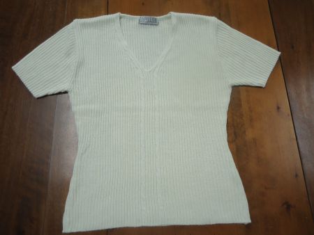 Pull en maille manches courtes femme - 40
