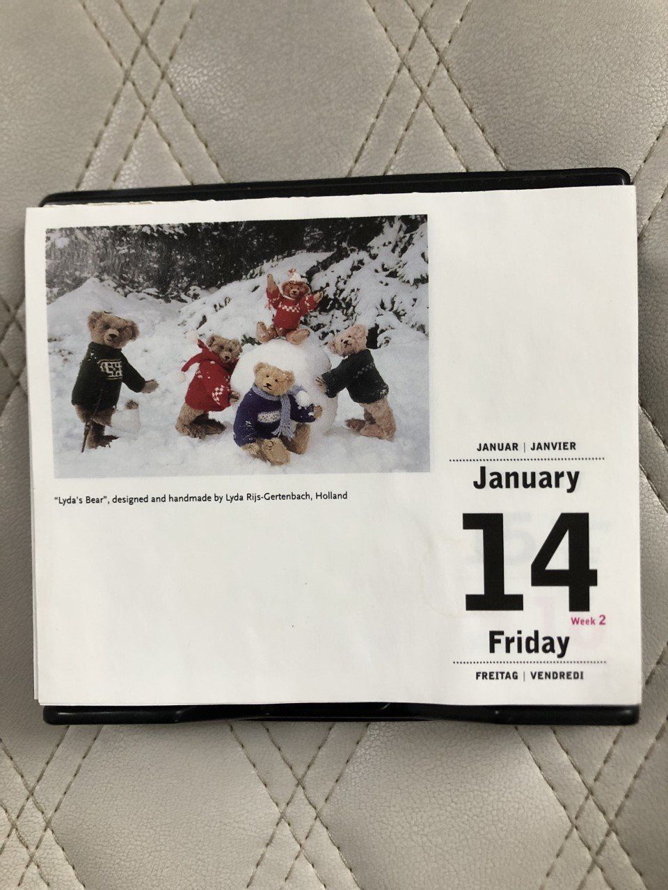 Calendari: Unvollständiger Bärenkalender mit süssen Bildern – Usato da Winkel venduto da Kade50