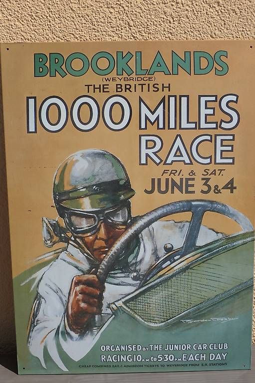 Insegne: Cooles Blechschild 1000 miles race – Usato da Lenggenwil venduto da Reto888