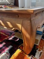 Table basse vintage en bois massif - printemps parfait!