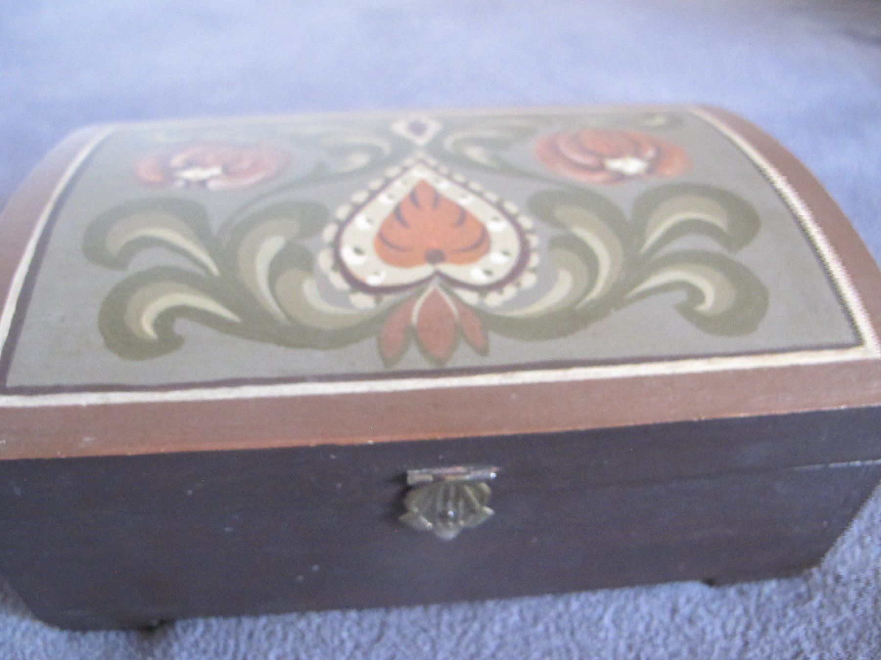 Barattoli: Schöne Schatulle aus Holz Vintage – Usato da Löhningen venduto da Chimae67 3