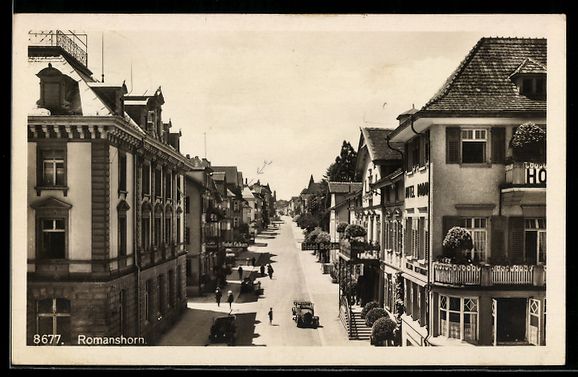 Ansichtskarten: Romanshorn, Strassenpartie mit Hotel Fal – Gebraucht aus Berlin von bartko-reher
