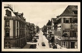 Romanshorn, Strassenpartie mit Hotel Fal