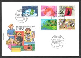FDC Serie 758 - 762 ET Bern 8.3.1988 schön illustriert