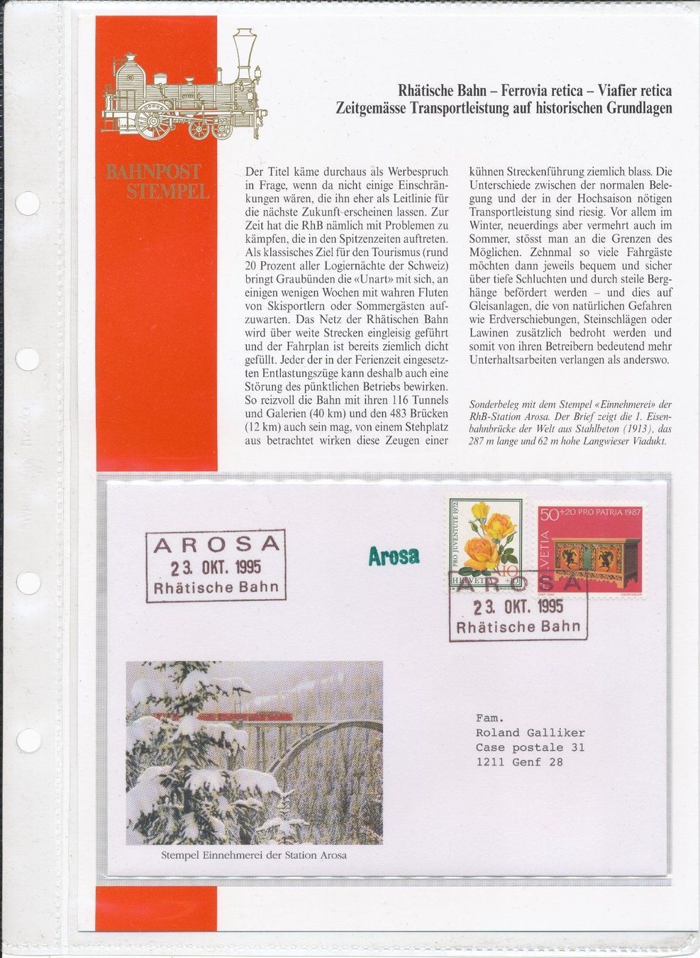 Alle Briefmarken: Bahnpoststempel 39 s.Original Sammelband – Neu und originalverpackt aus Neuenegg von muenzenweber-ch 8