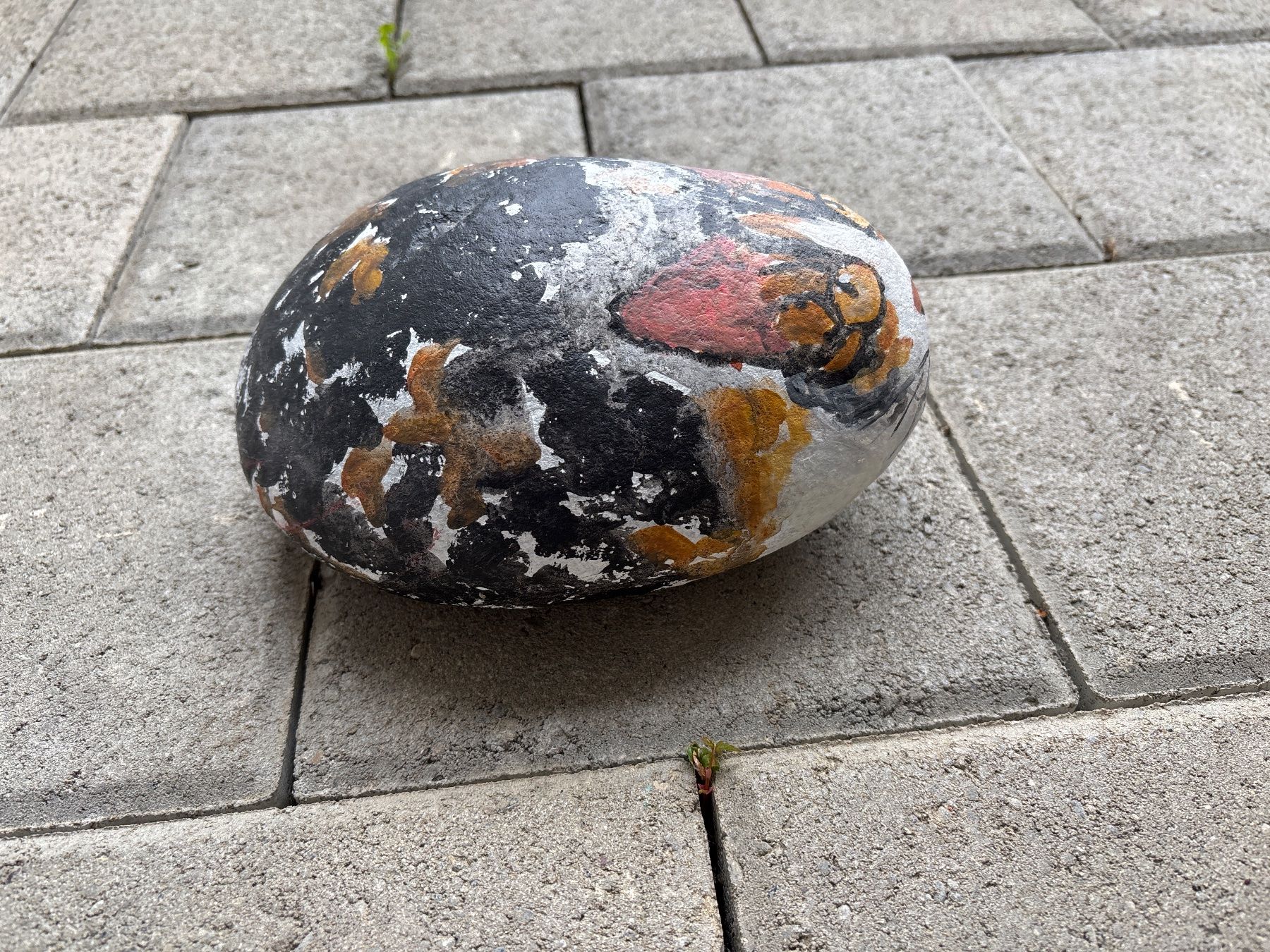 Tutte le decorazioni: Einzigartiger Glücks-Stein, bemalte Katze, Deko-Objekt – Usato da Bülach venduto da Jackybabue 1