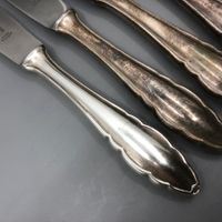 6 Tafelmesser versilbert Zwilling