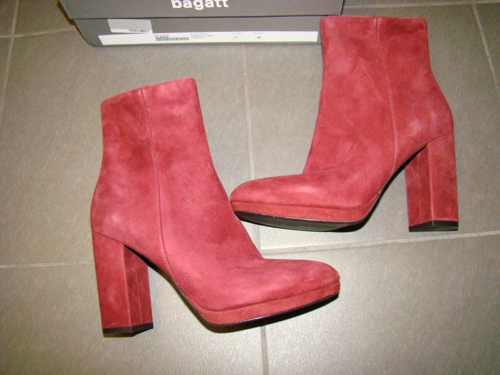 Bagatt Damenschuhe: bottine rouge (daim), Bagatt – Neu und originalverpackt aus Lussery-Villars von pousinete02 2