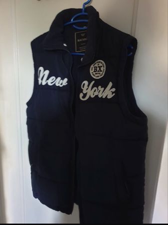 Lässige, dunkelblaue Weste - New York Style - Top Zustand