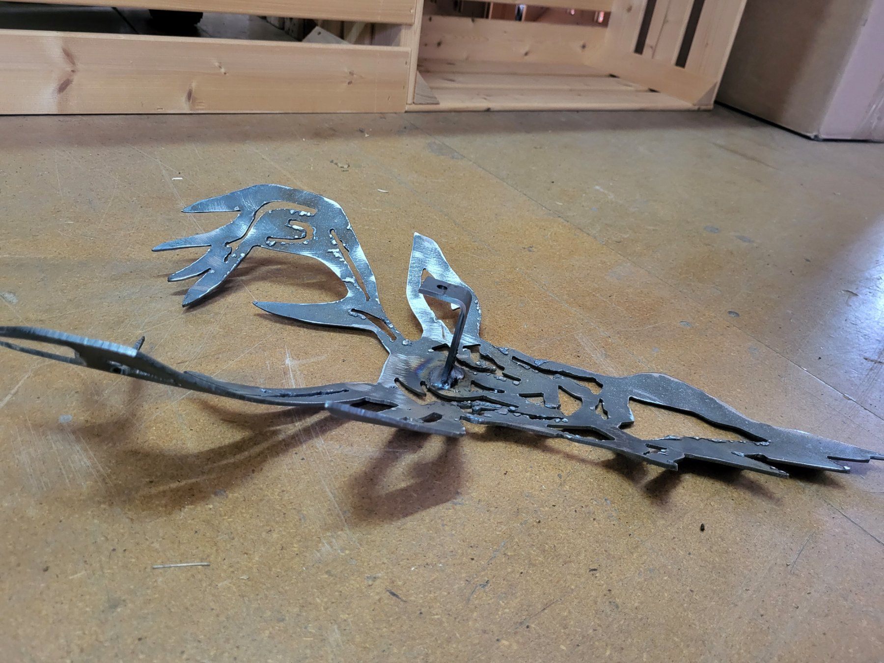 Alle Dekorationen: Hirschkopf ca. L 30 cm Metall Wanddekor – Neu (gemäss Beschreibung) aus Diessenhofen von Osio 1