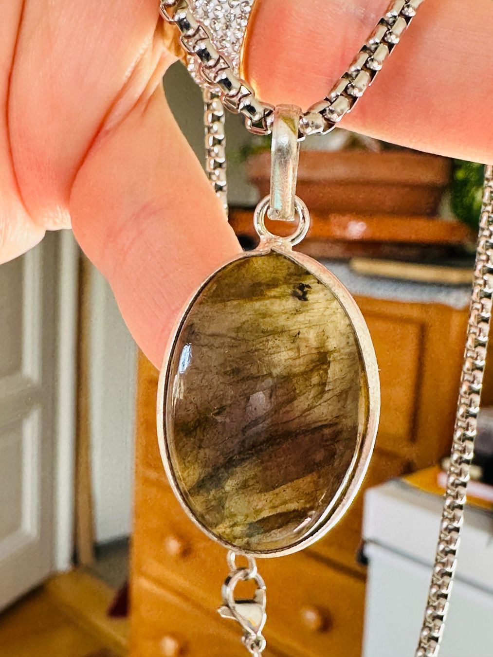 Catenine: Labradorite necklace – Nuovo e nell'imballaggio originale da Genève venduto da AGBERG 7