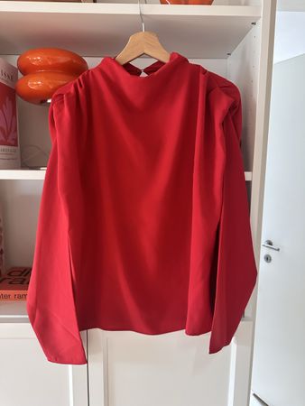 Zara Bluse rot red Kleid dress Oberteil y2k