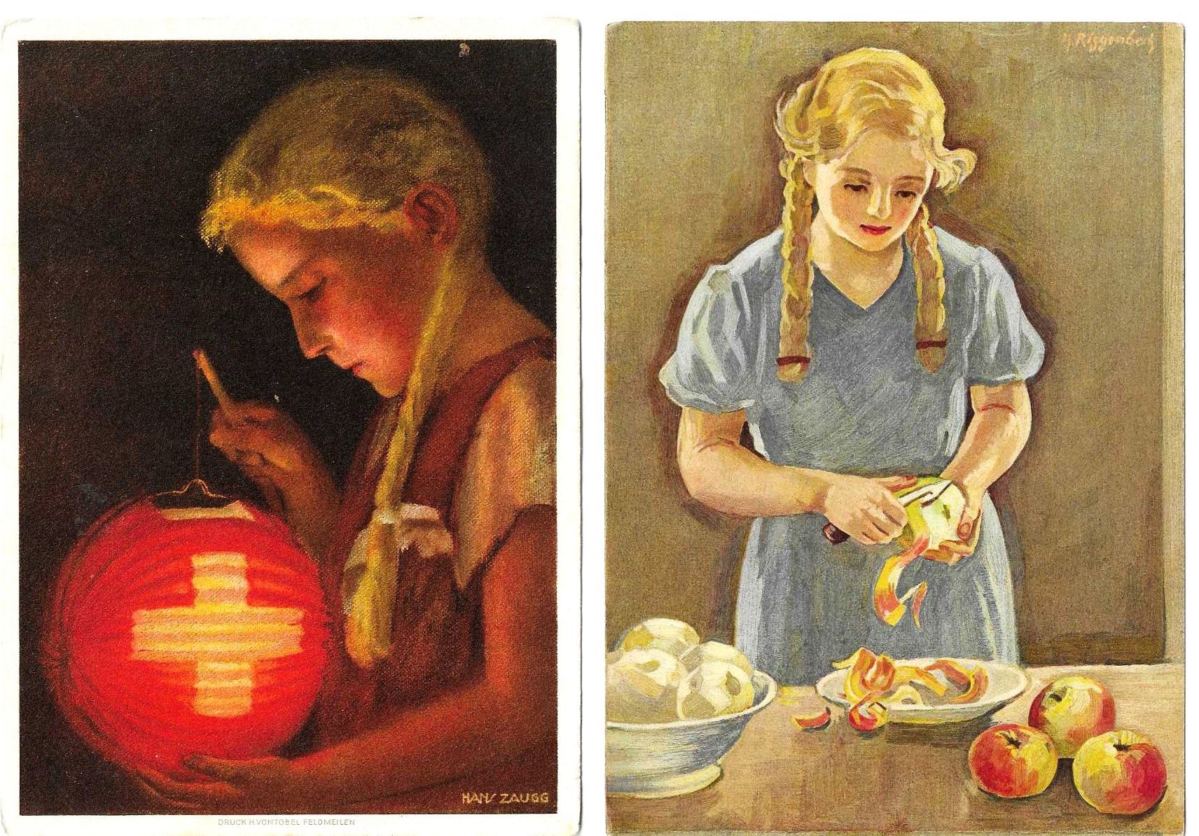Alle Briefmarken: BUNDEFEIERKARTE 1934 + 1936 – Neu (gemäss Beschreibung) aus Schlossrued von Aronliam