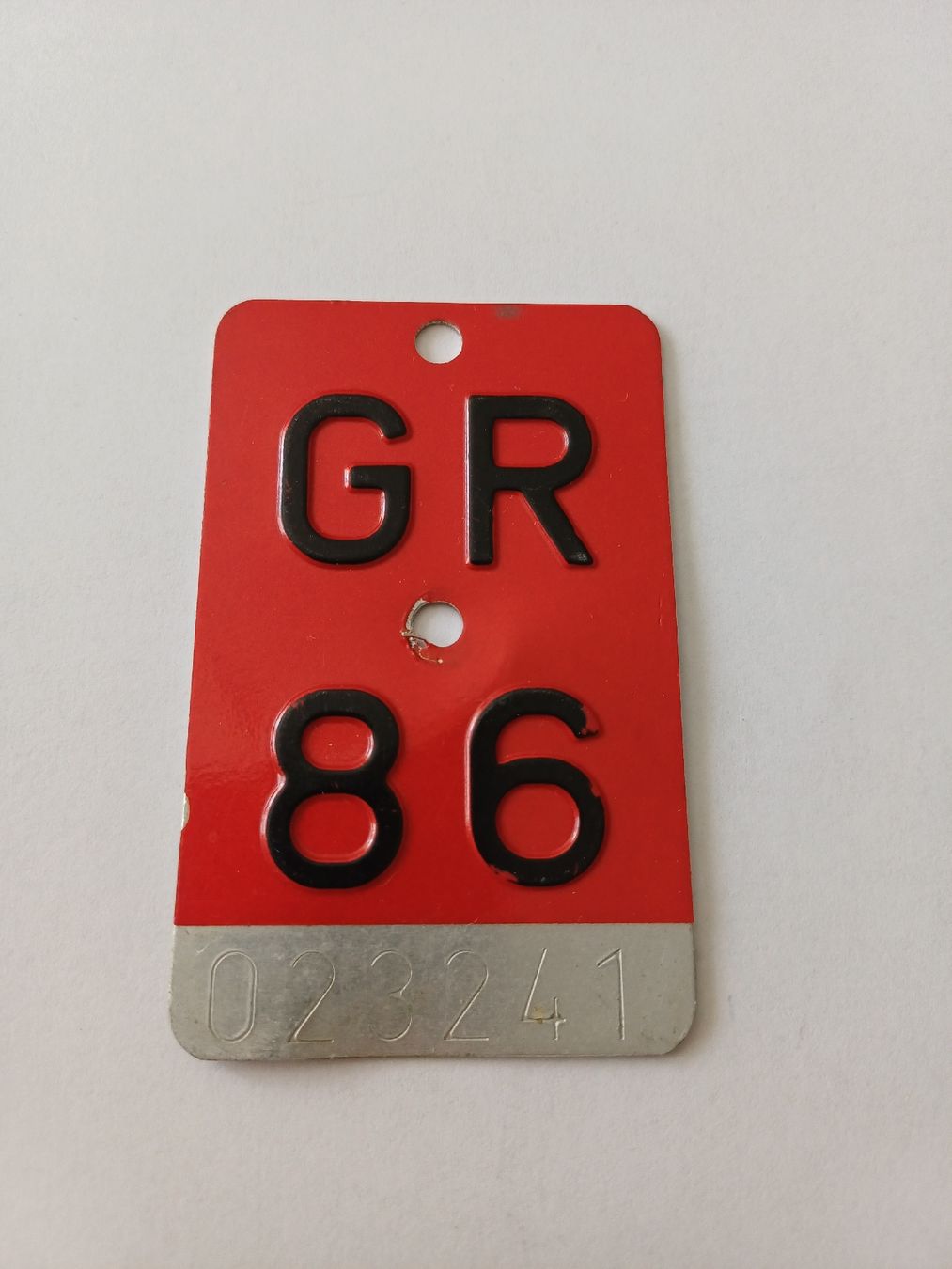 Insegne: Original Velo Schild GR86 – Usato da Domat-Ems venduto da Waterbikes