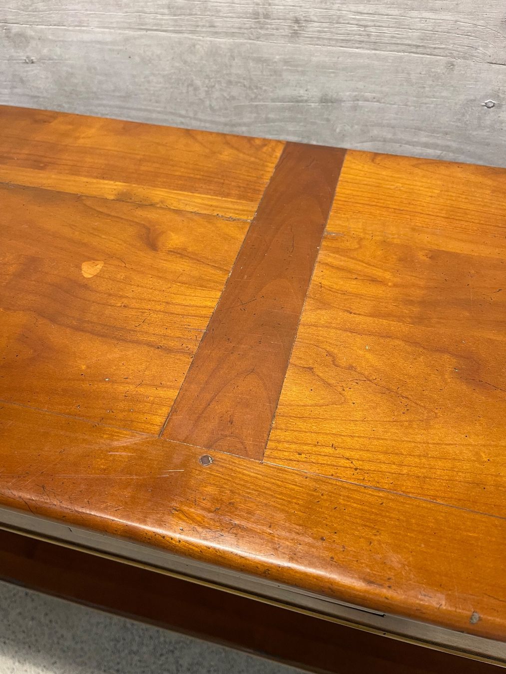 Cassettiere: Konsolentisch mit 3 Schubladen Nussbaum/Teak Mid-Century – Usato da Meilen venduto da ret_v7q8 9