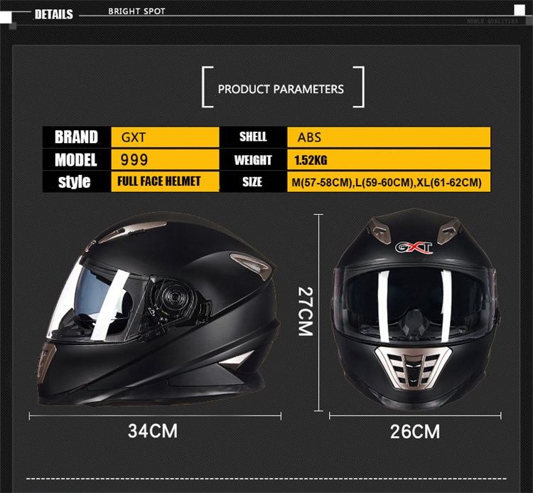 Helme & Visiere: Motorrad Helm Full Face Helm - Schwarz - Grösse L - Neu – Neu und originalverpackt aus Suhr von ChronixChronometer 8