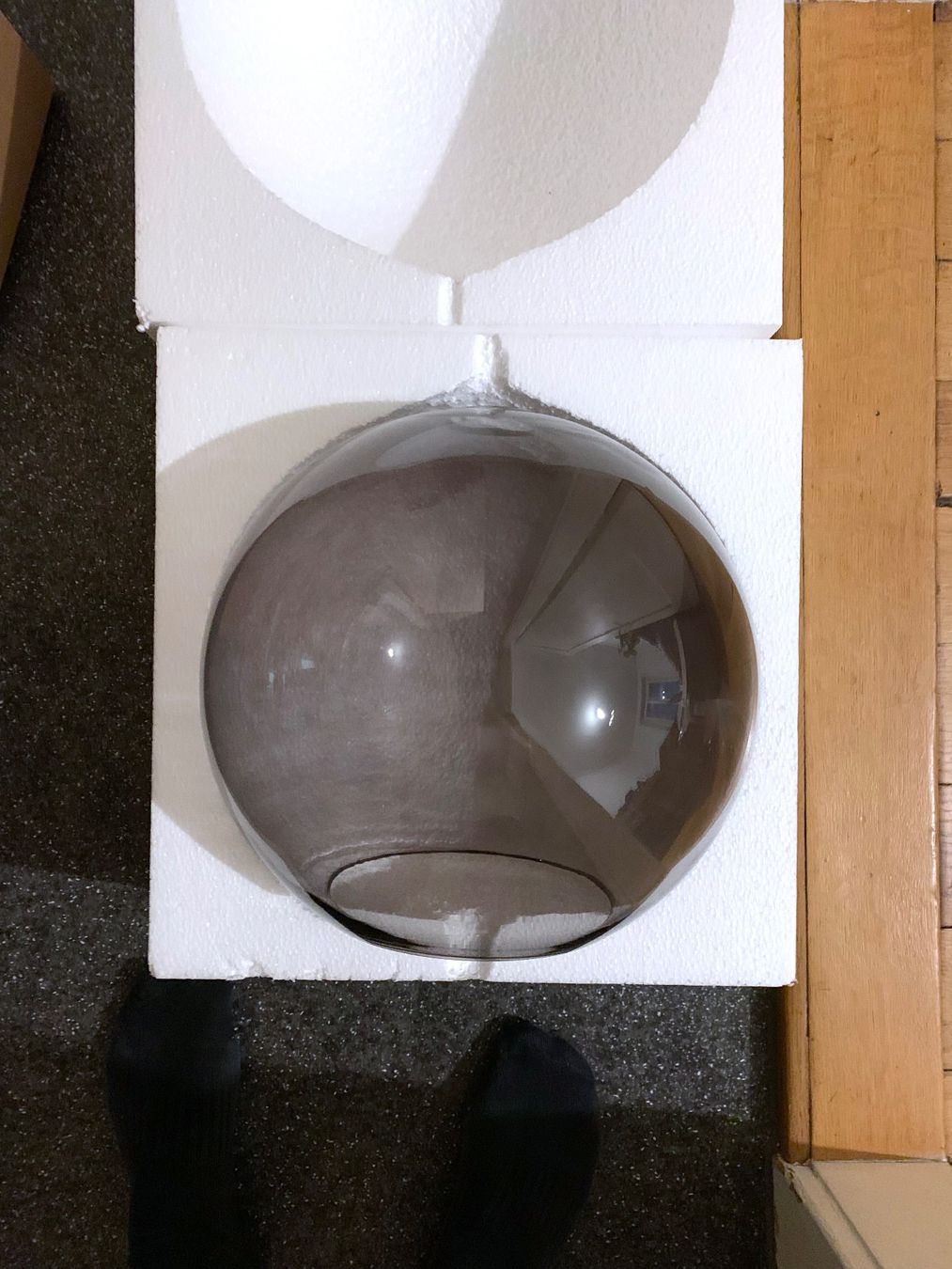 Micasa Paralumi: Grauer Glas Lampenschirm von Micasa – Nuovo e nell'imballaggio originale da Basel venduto da demonbaby2222 1