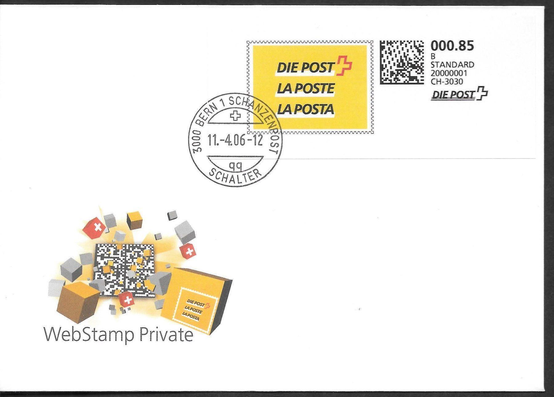 Alle Briefmarken: FDC WEBSTAMP PC 3.1 DIE POST ET 11.4.2006 – Neu (gemäss Beschreibung) aus Olten von clotaldi