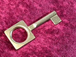 1 Möbel Hohl Schlüssel, 5.9cm, Messing - NEU (3675#MBS3)