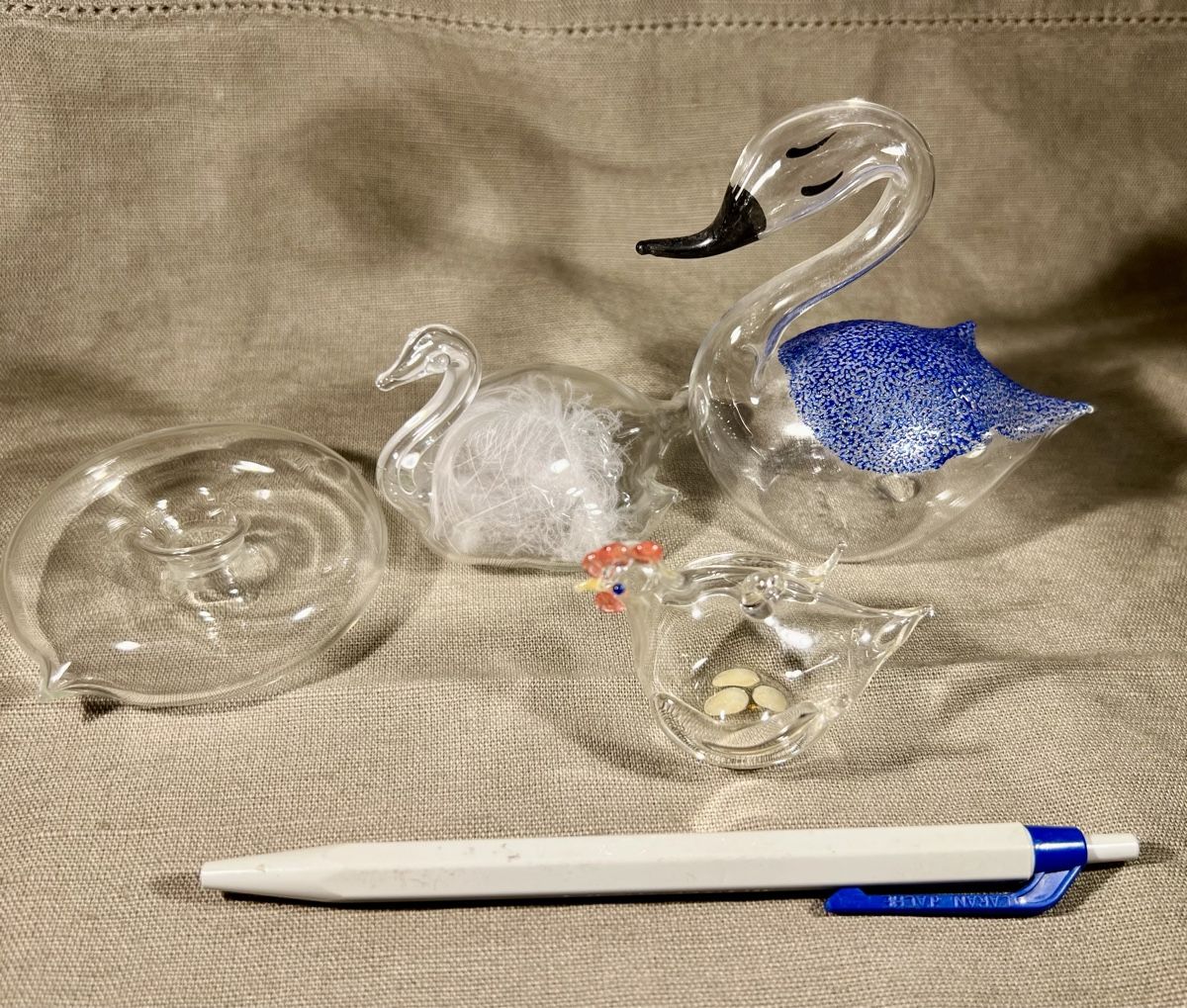 Alle Dekorationen: 3 jolis oiseaux en verre soufflés, décoration – Gebraucht aus Genève von DELIRBEADS 5