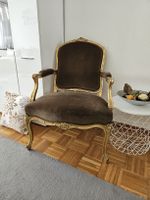 Vintage Sessel im Barock-Stil, golden