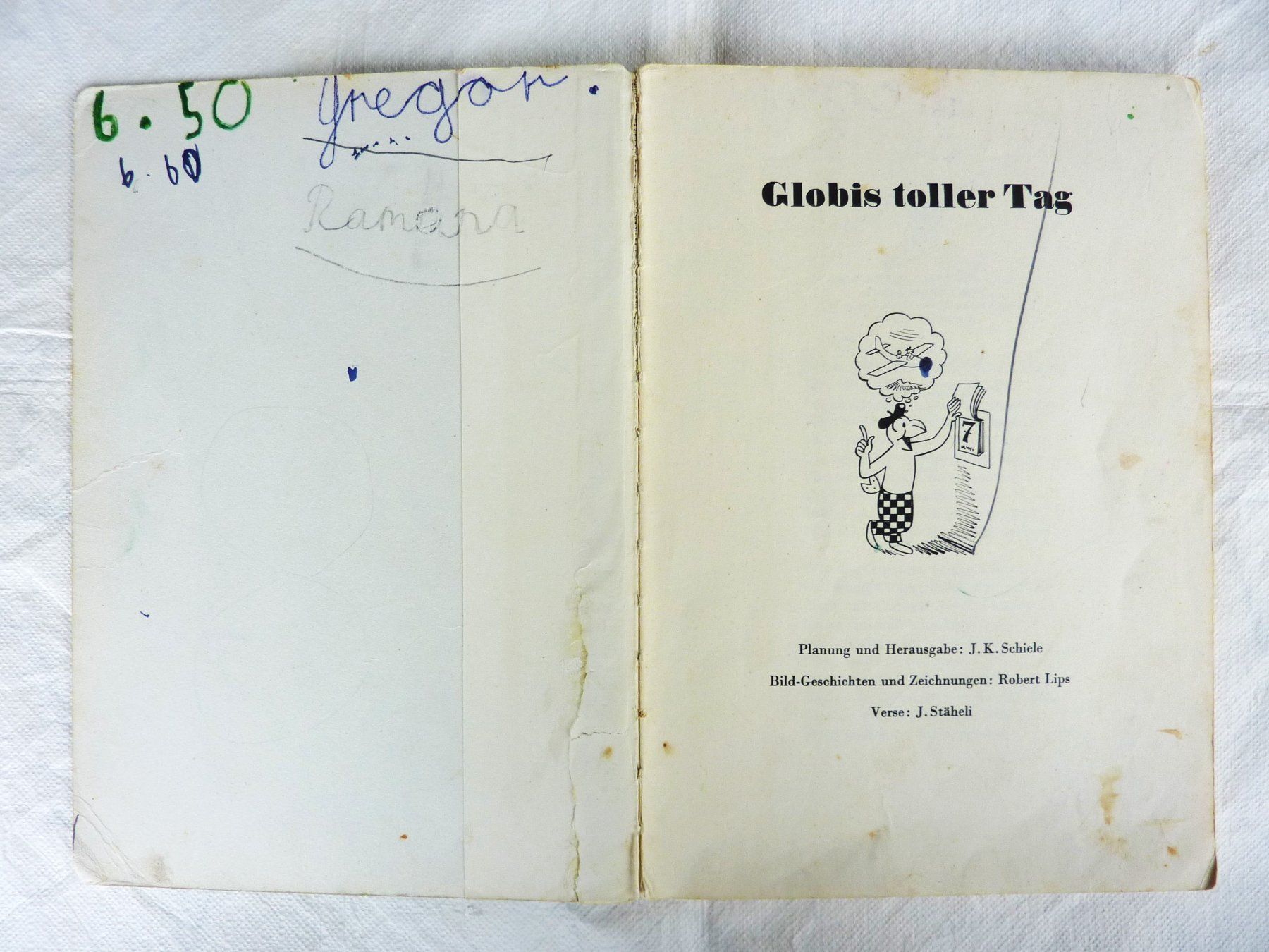 Fumetti: Globis toller Tag, 1. Auflage 1960 – Usato da Lustmühle venduto da kloster46 1
