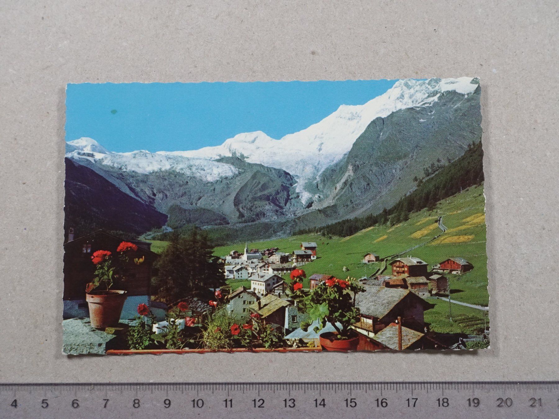 Ansichtskarten: Saas-Fee, 1962 – Gebraucht aus Lenzburg von fh1
