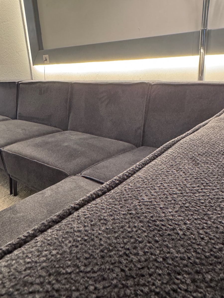 Divani: Modernes Ecksofa dunkel grau – Usato da Fehraltorf venduto da Sofalab.swiss 2