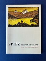 SPIEZ Berner Oberland, 1956, Orts- + Exkursionsführer