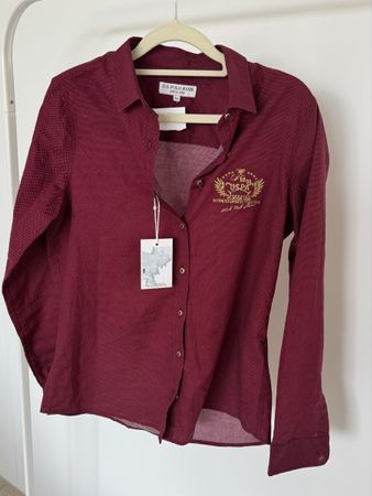 U.S. Polo Assn. Hemd Rot mit Logo Stickerei – Neu mit Etiket