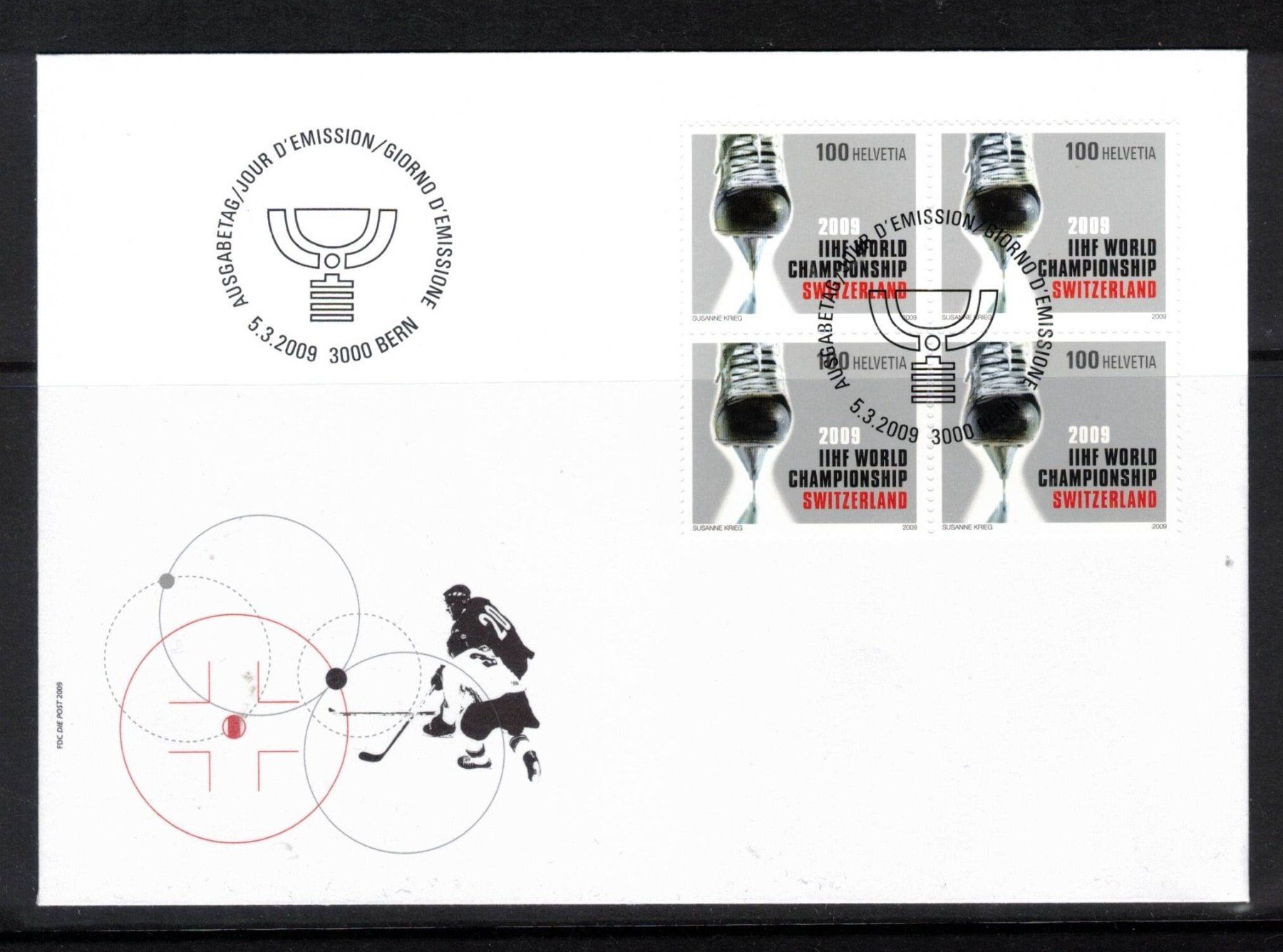 Tutti i francobolli: 2009  FDC  4er WM 2009 aus ABO – Nuovo (secondo la descrizione) da Rheinau venduto da loxis