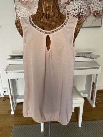 Top rosa mit Perlenkragen, Charles Vögele, 38