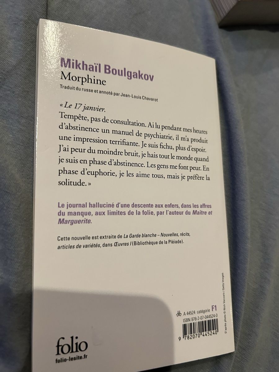 Libri: Morphine - Mikhail Boulgakov - Édition Folio 2€ Littérature  – Nuovo (secondo la descrizione) da Gimel venduto da bic_8yrs 2