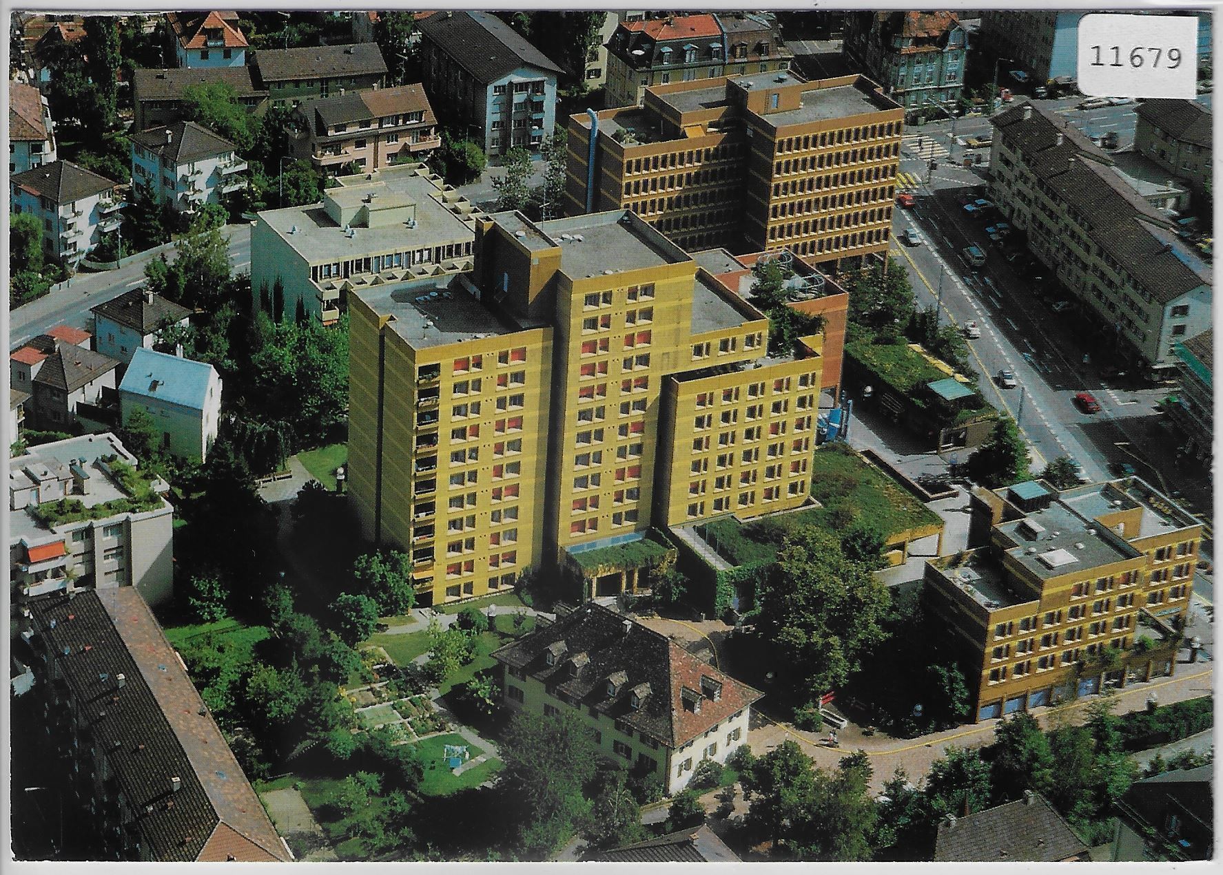 Cartoline postali: Flugaufnahme Alterheim u. Alterssiedlung – Antico da Ettingen venduto da Kartenplanet