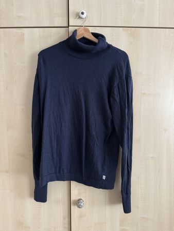 Klitmøller Collective Merino-Rollkragenpullover navy – Gr. X