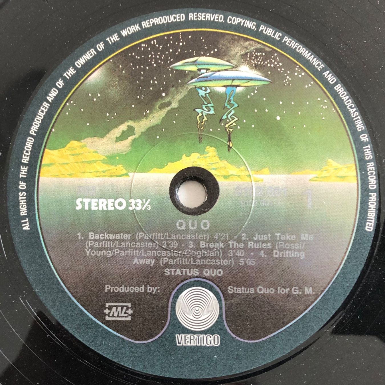 Schallplatten: STATUS QUO - QUO – Gebraucht aus Poliez-Pittet von Newtown-Records 2