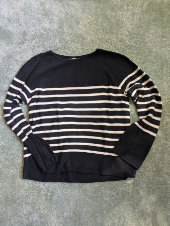 Gestreifter Baumwoll-Pullover von Uniqlo in Grösse S