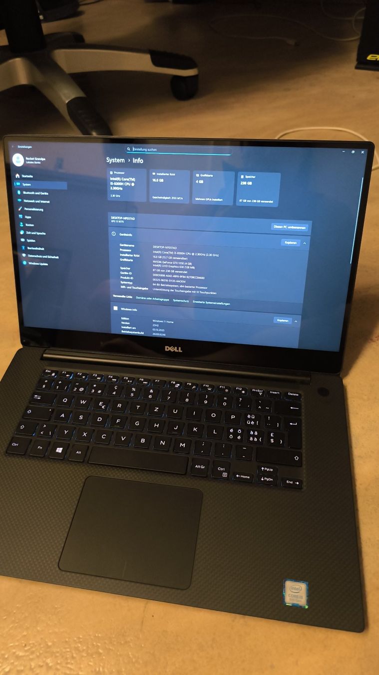 Dell Notebooks: Dell XPS 9570 / 4K Touch / Windows 11 – Gebraucht aus Bürglen TG von bluu