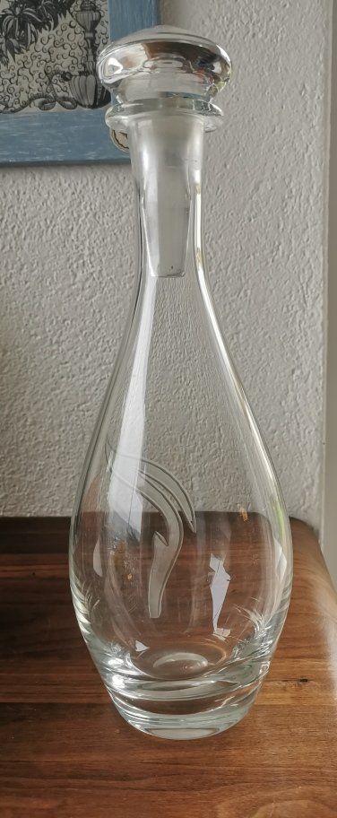 Caraffe: Elegante Glaskaraffe mit Stopfen – Usato da Dänikon ZH venduto da Beldiwuffi 2