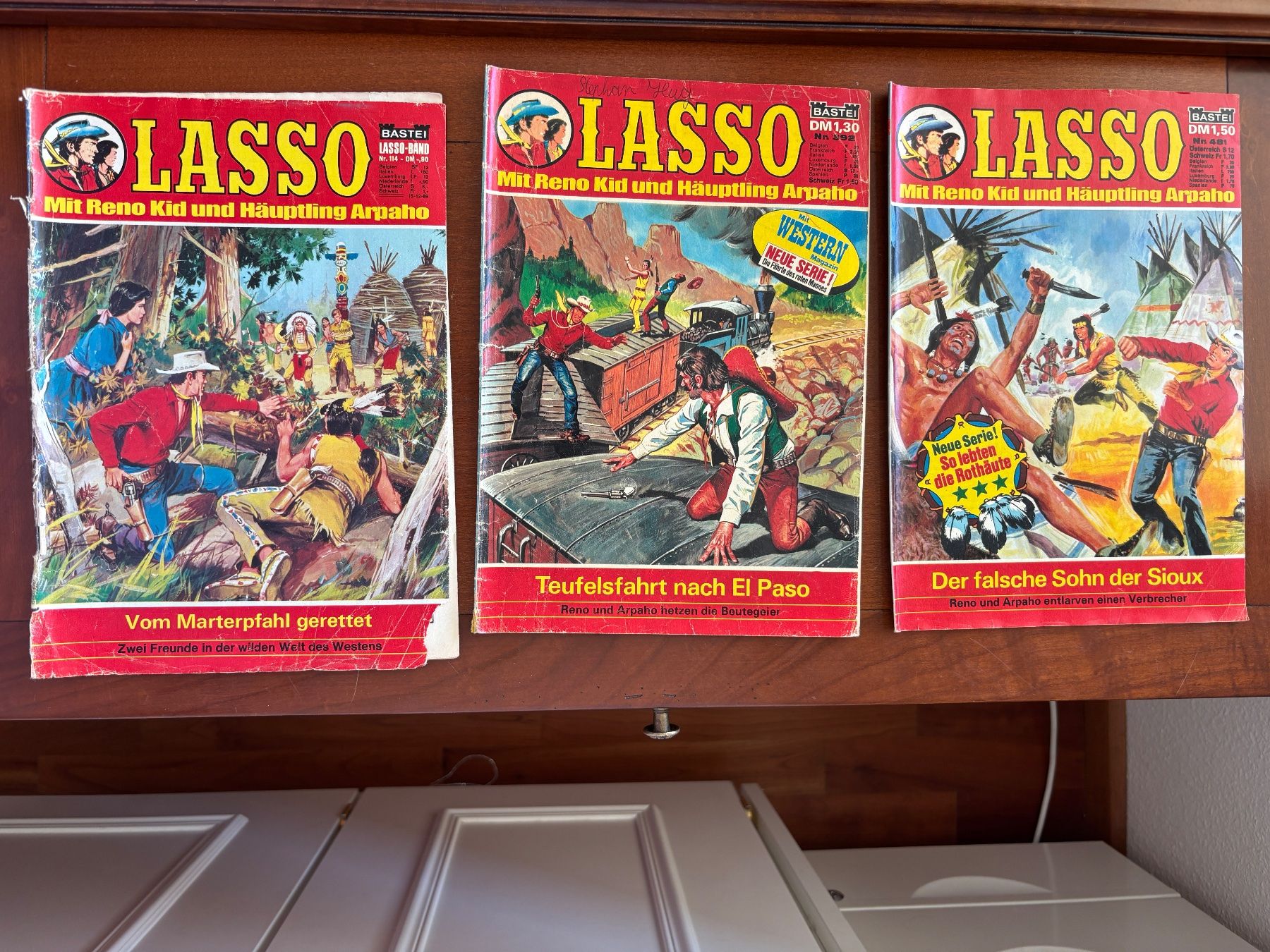 Comics: vintage 3 Comics Lasso 1969 / 70er – Gebraucht aus THERWIL von Fcbbasel