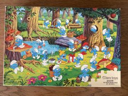 Puzzle Schlümpfe Wald Vintage 