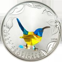 Münze Blauer Nektarvogel Coin Invest Trust 25 gramm 2010