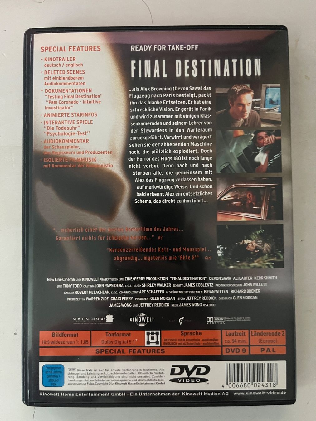 Tutti i DVDs: Final Destination 1-3 DVD 📀 – Nuovo (secondo la descrizione) da Sierre venduto da black.box 2